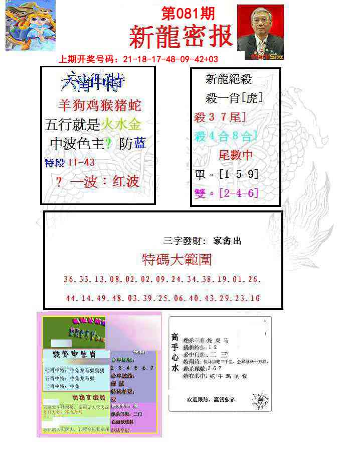 081期新龙密报[图]