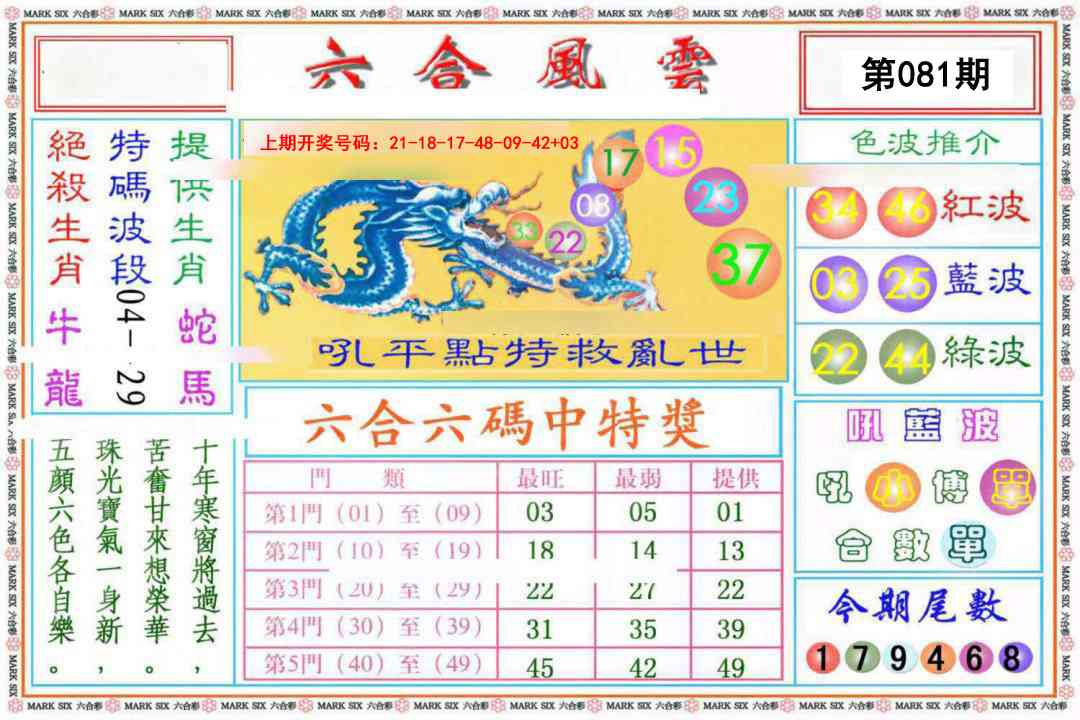 081期六合风云《另版》[图]